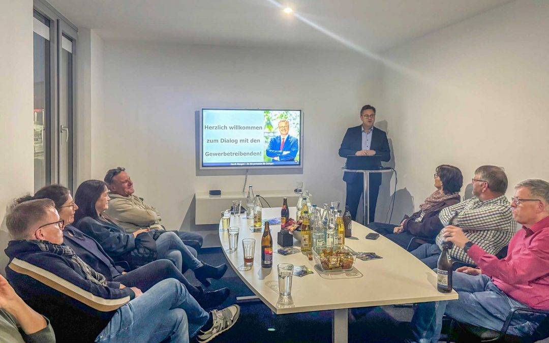 Gewerbedialog mit Bürgermeister Henrik Wengert bei Sigma-IT